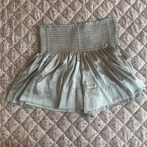Natural Life Taupe Smocked Skirt